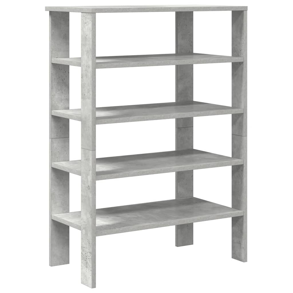Étagère à chaussures gris béton 61x32x87,5 cm bois d'ingénierie - XIOS