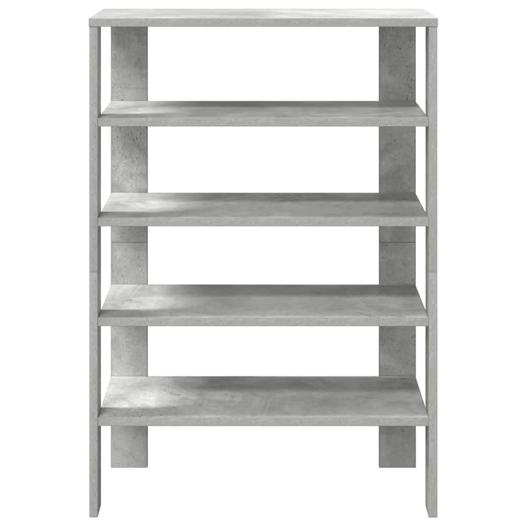 Étagère à chaussures gris béton 61x32x87,5 cm bois d'ingénierie - XIOS