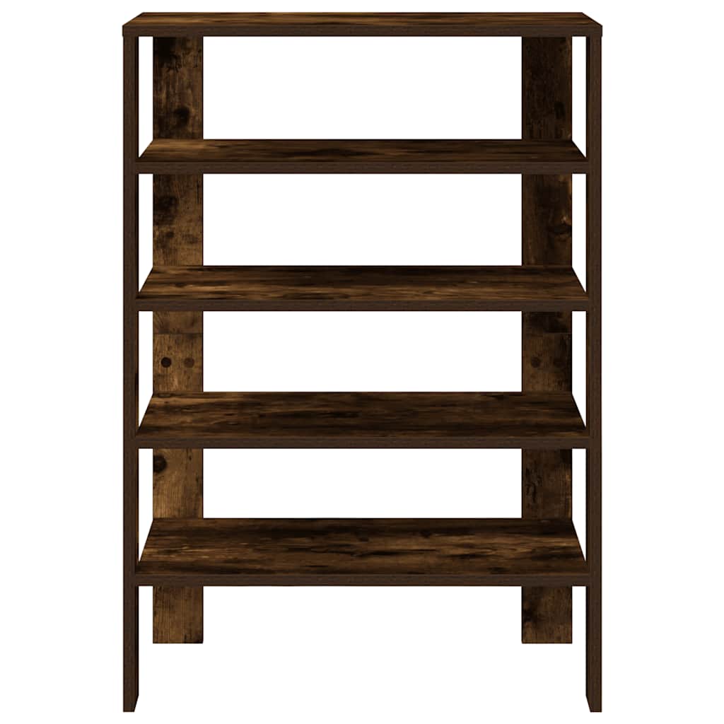 Étagère à chaussures chêne fumé 61x32x87,5 cm bois d'ingénierie - XIOS