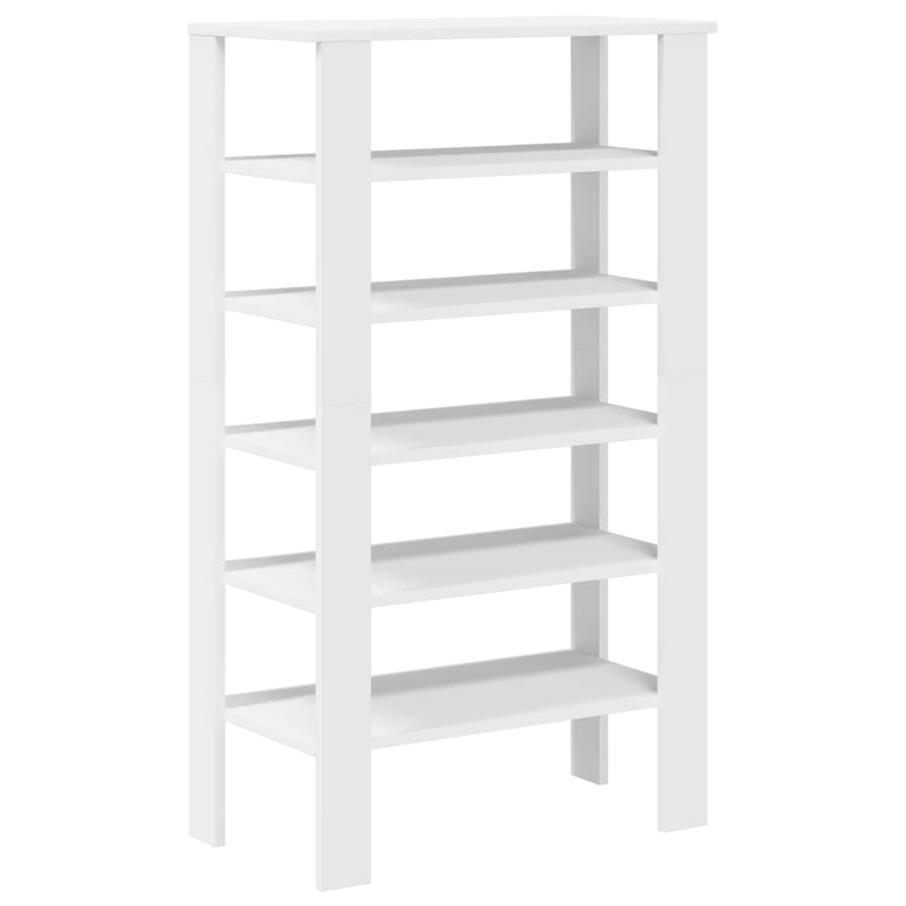 Étagère à chaussures blanc 61x32x105 cm bois d'ingénierie - XIOS