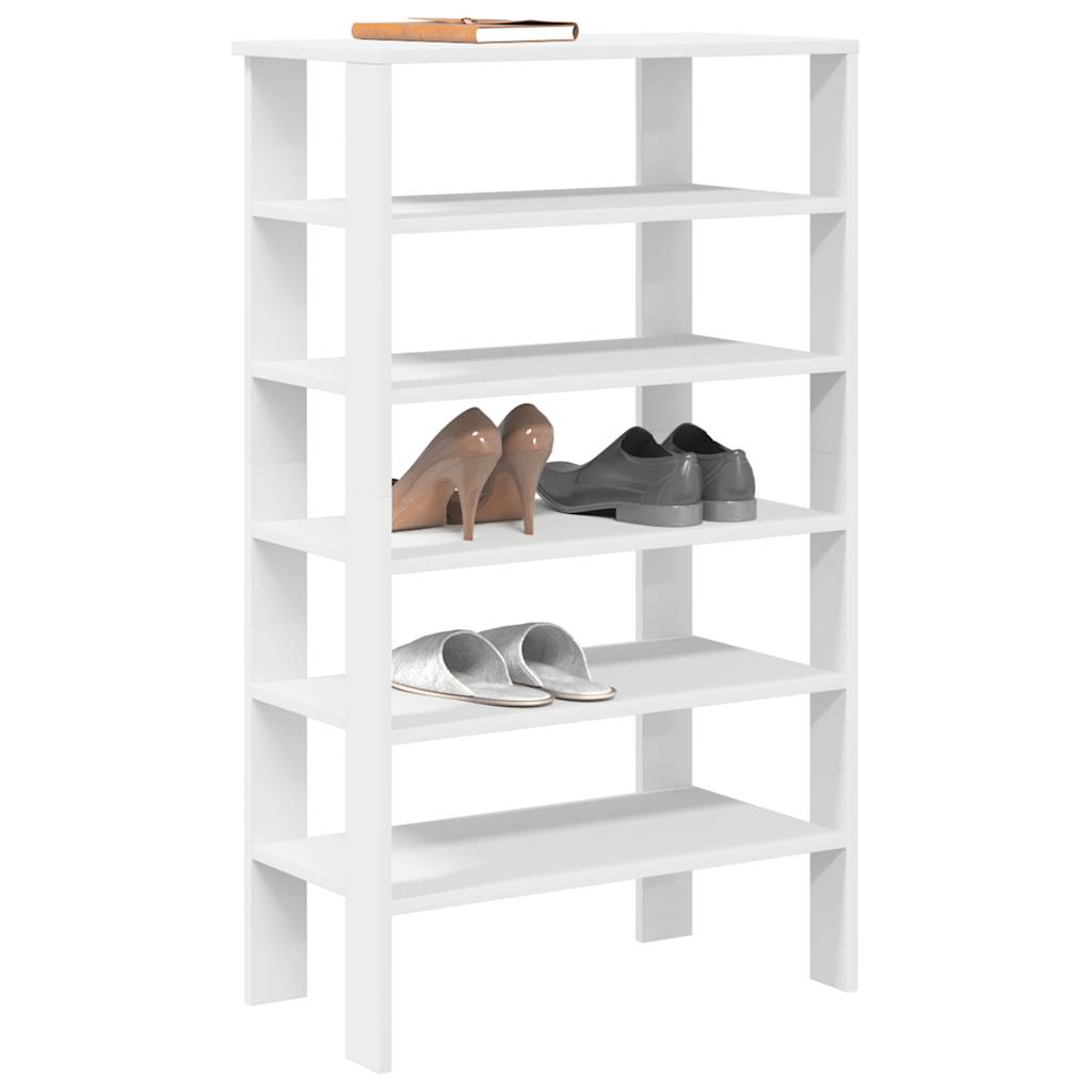 Étagère à chaussures blanc 61x32x105 cm bois d'ingénierie - XIOS