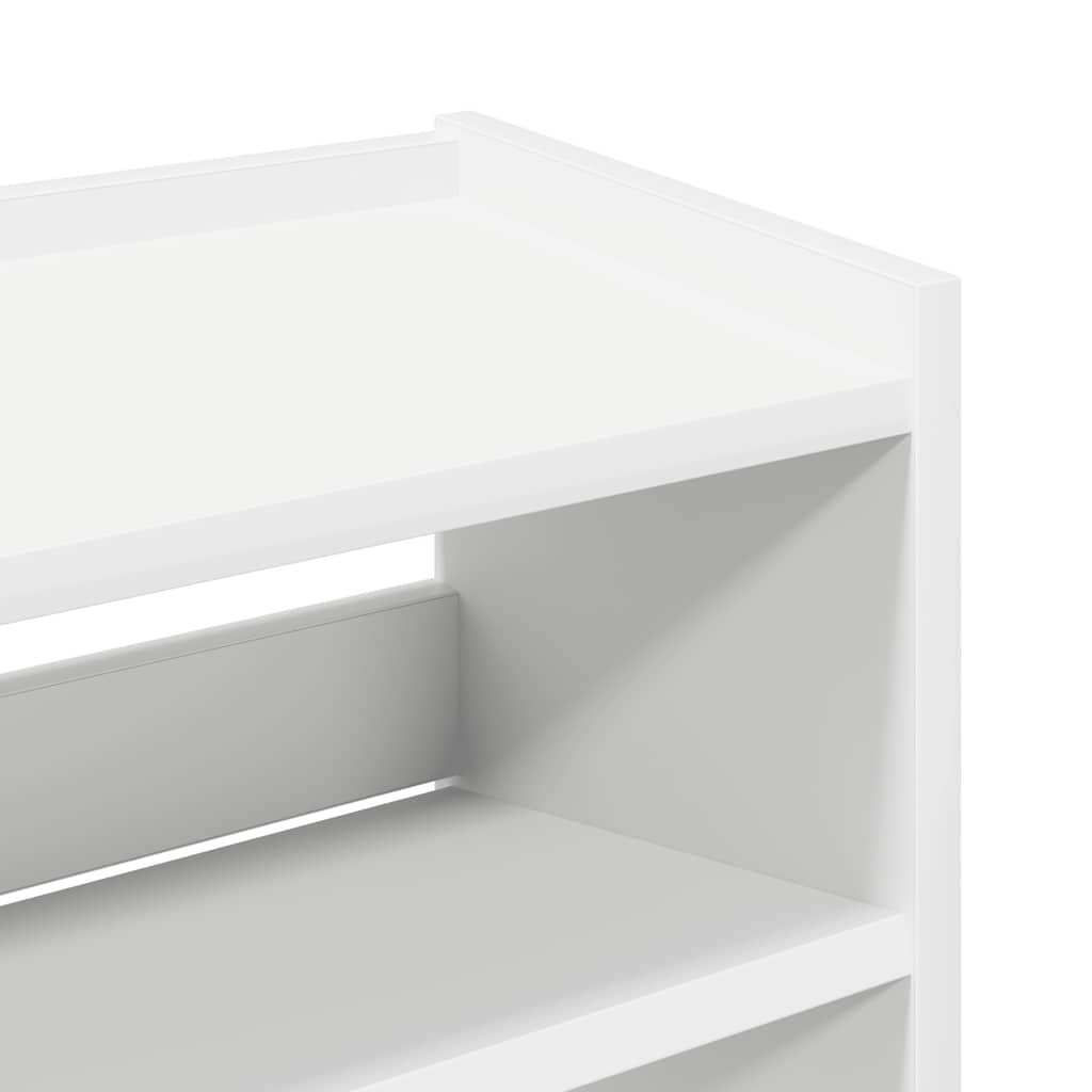 Étagère à chaussures blanc 60x25x81 cm bois d'ingénierie - XIOS