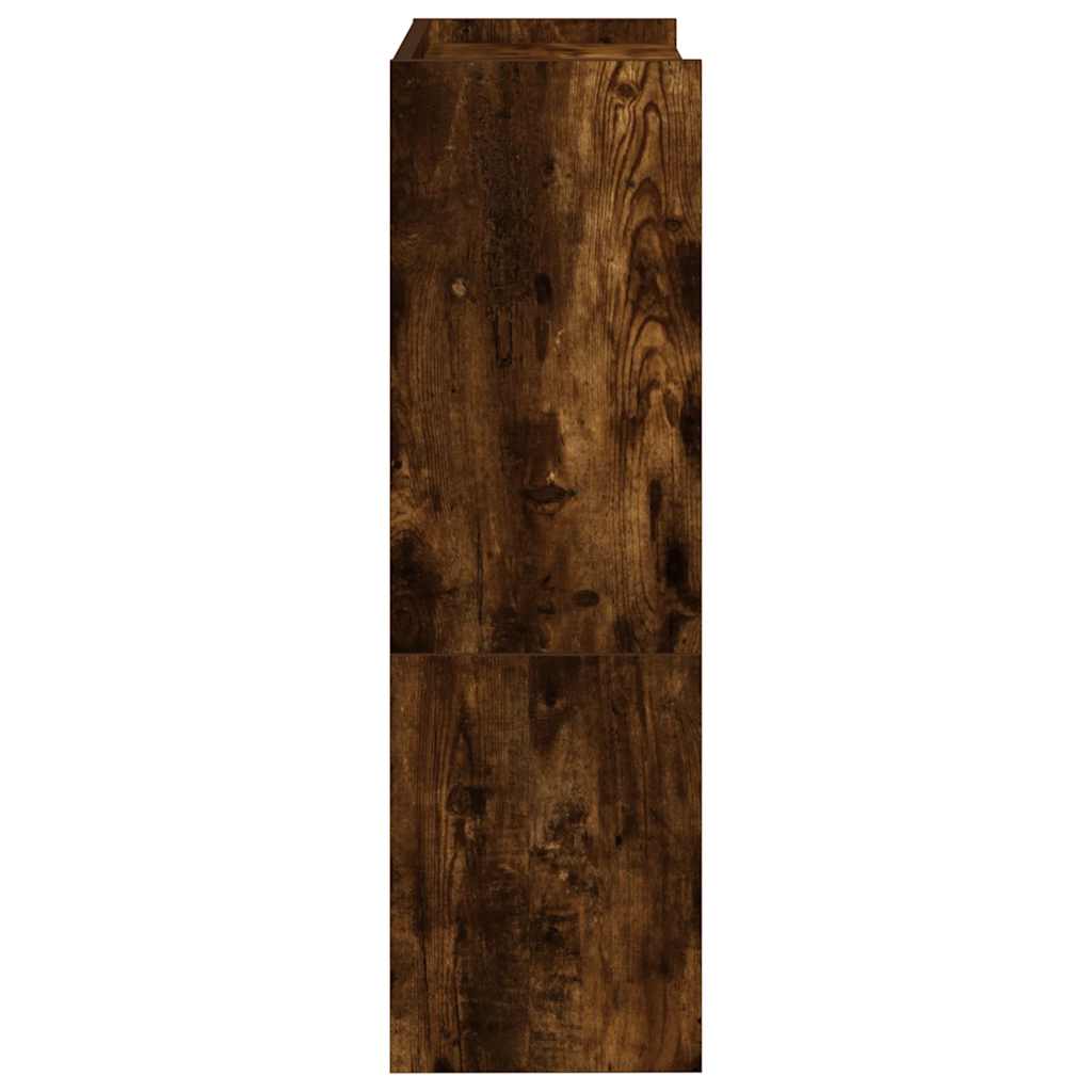 Étagère à chaussures chêne fumé 60x25x81 cm bois d'ingénierie - XIOS