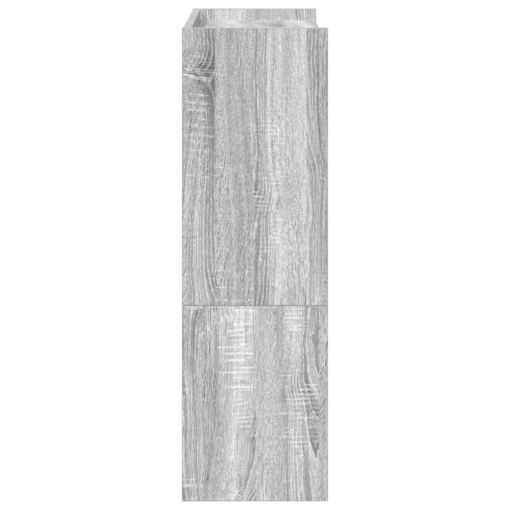 Étagère à chaussures sonoma gris 60x25x81 cm bois d'ingénierie - XIOS