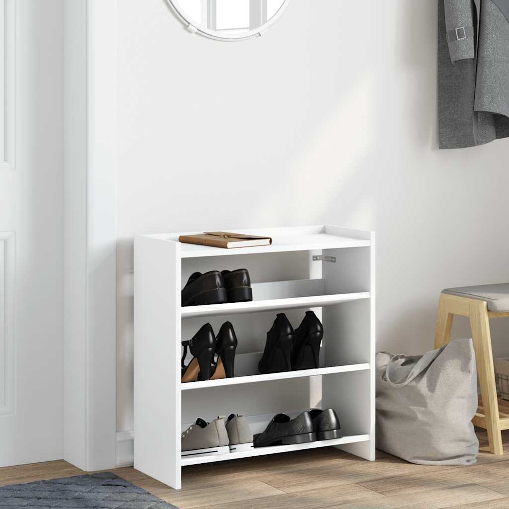 Étagère à chaussures blanc 60x25x62 cm bois d'ingénierie - XIOS