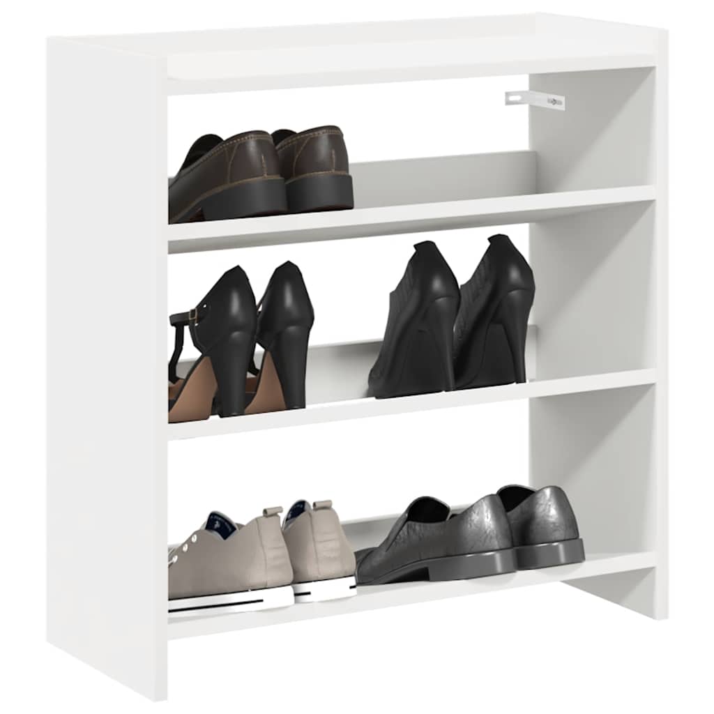 Étagère à chaussures blanc 60x25x62 cm bois d'ingénierie - XIOS