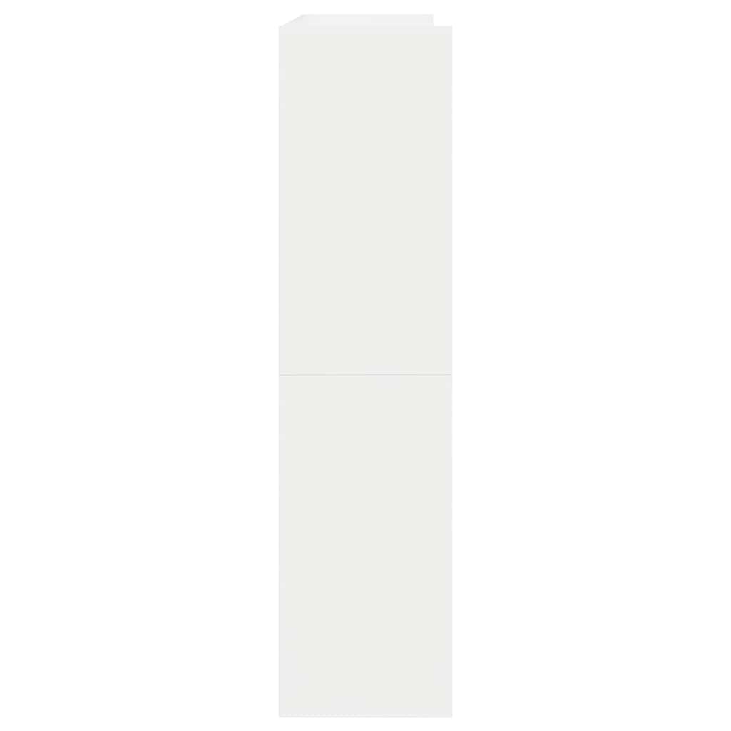 Étagère à chaussures blanc 80x25x100 cm bois d'ingénierie - XIOS