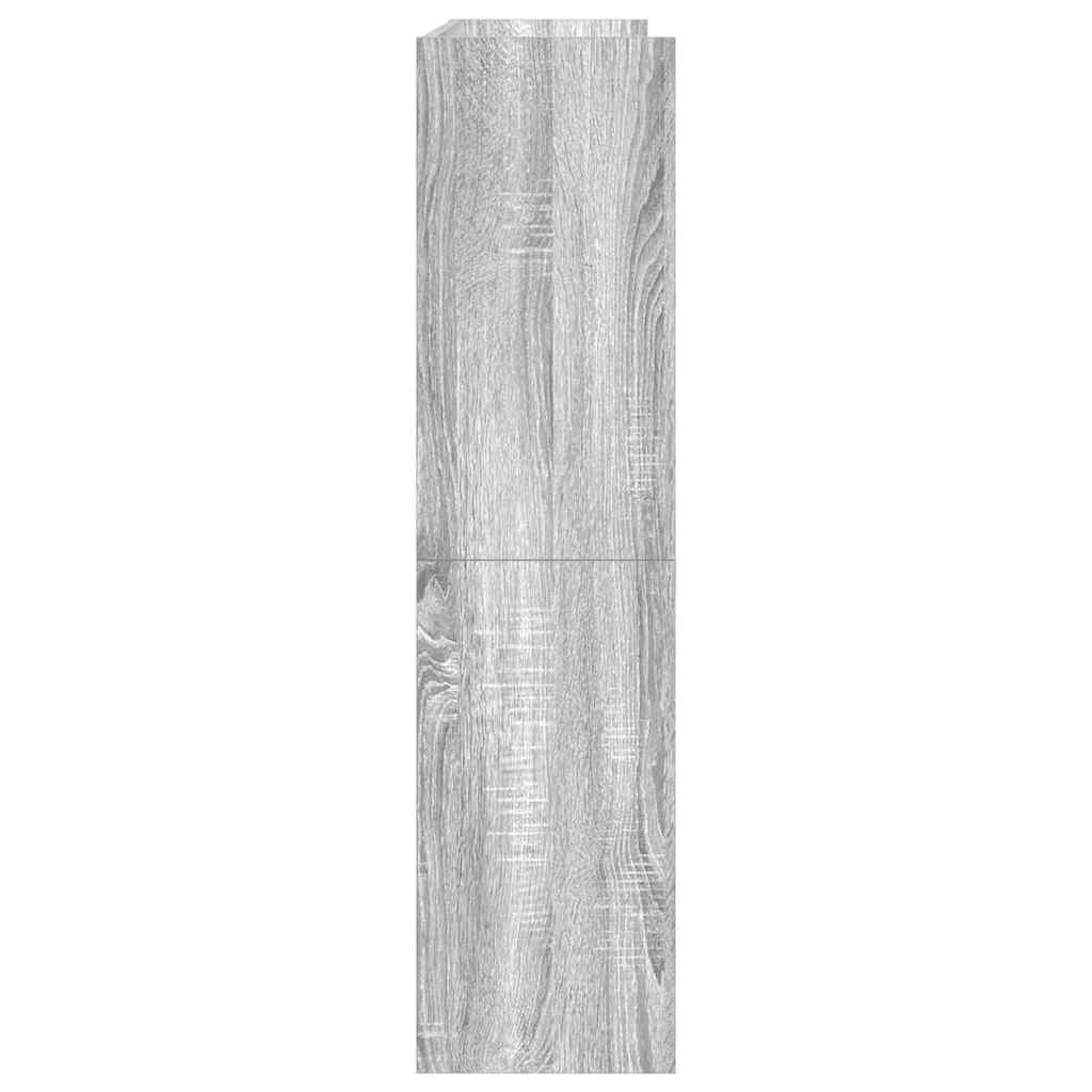 Étagère à chaussures sonoma gris 80x25x100 cm bois d'ingénierie - XIOS