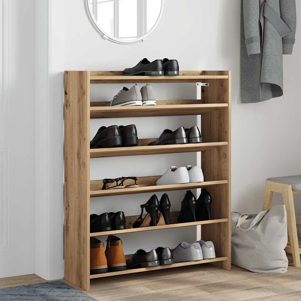 Étagère à chaussures chêne artisanal bois d'ingénierie - XIOS