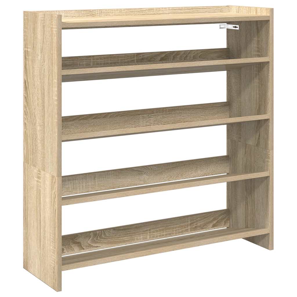 Étagère à chaussures chêne sonoma 80x25x81 cm bois ingénierie - XIOS