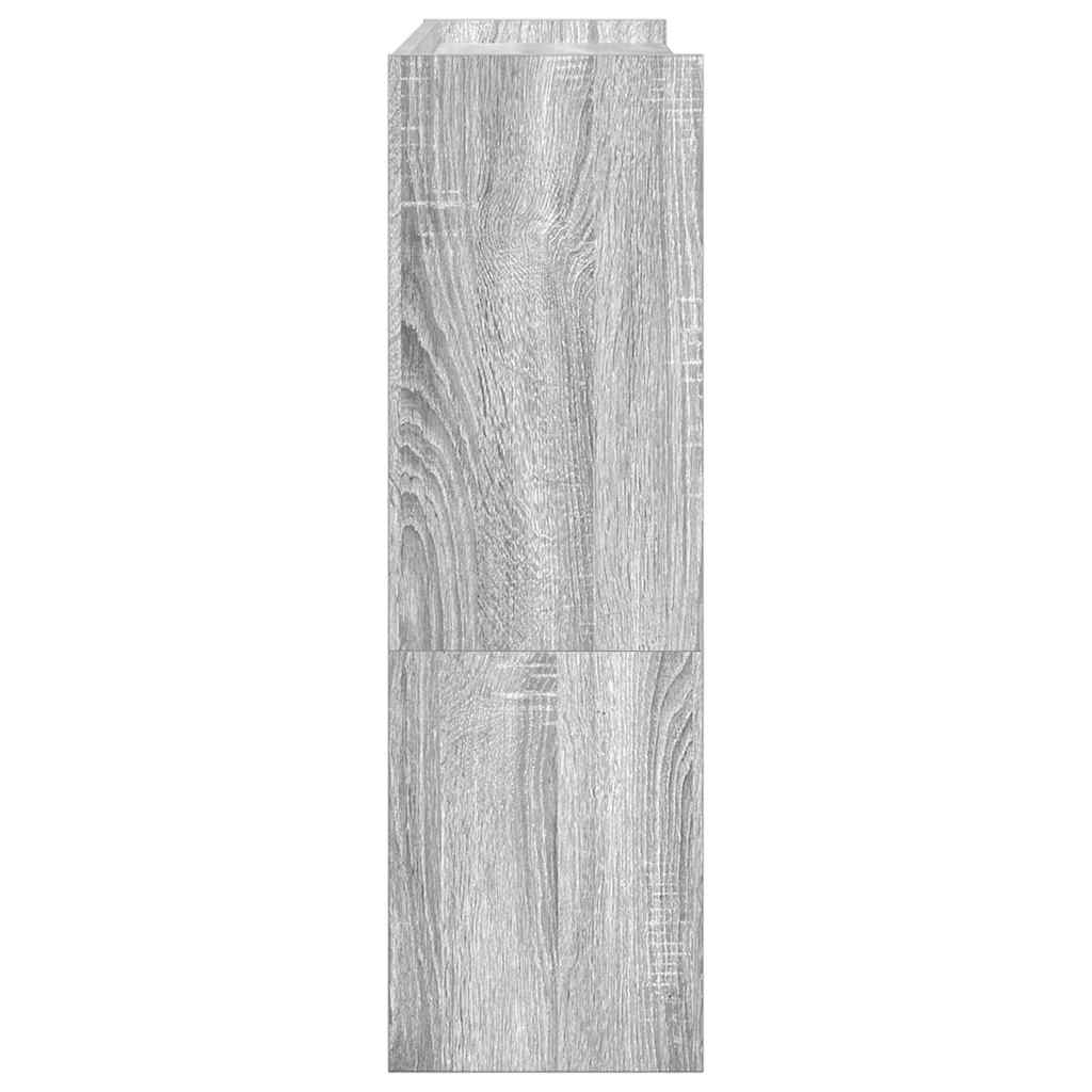 Étagère à chaussures sonoma gris 80x25x81 cm bois d'ingénierie - XIOS
