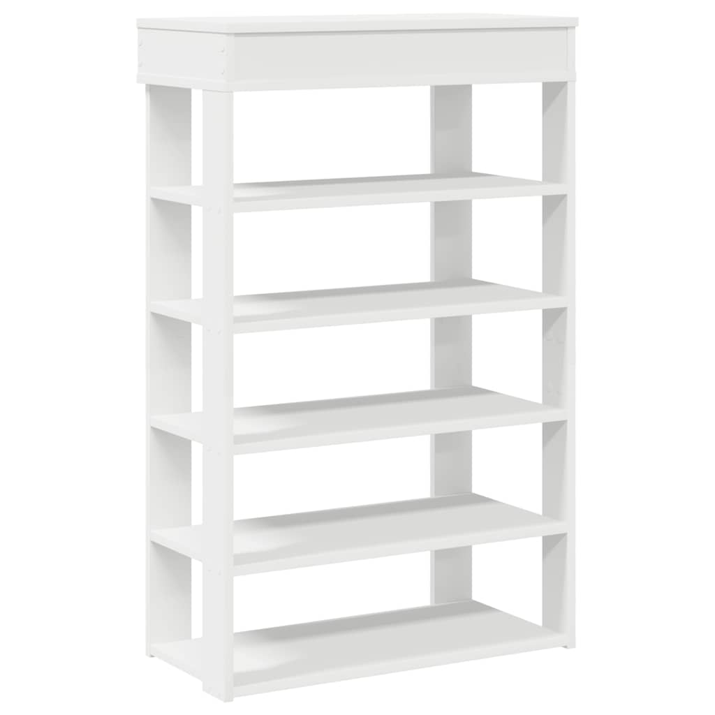 Étagère à chaussures blanc 60x30x98 cm bois d'ingénierie - XIOS