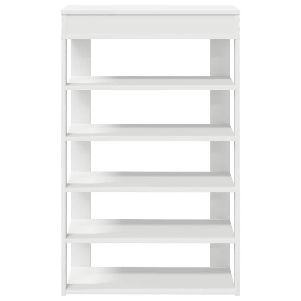 Étagère à chaussures blanc 60x30x98 cm bois d'ingénierie - XIOS