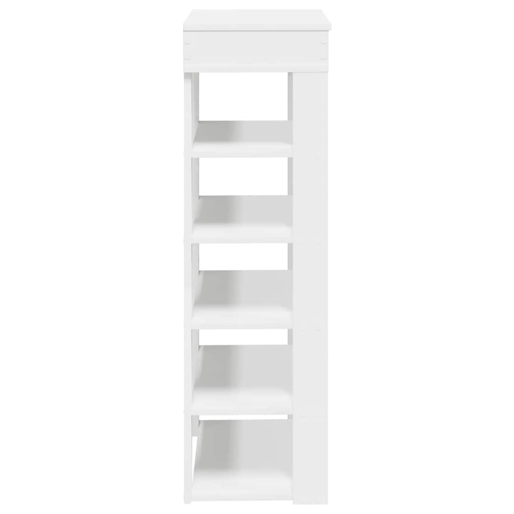 Étagère à chaussures blanc 60x30x98 cm bois d'ingénierie - XIOS
