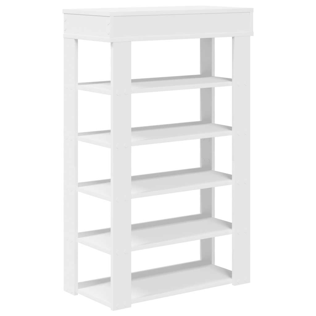 Étagère à chaussures blanc 60x30x98 cm bois d'ingénierie - XIOS
