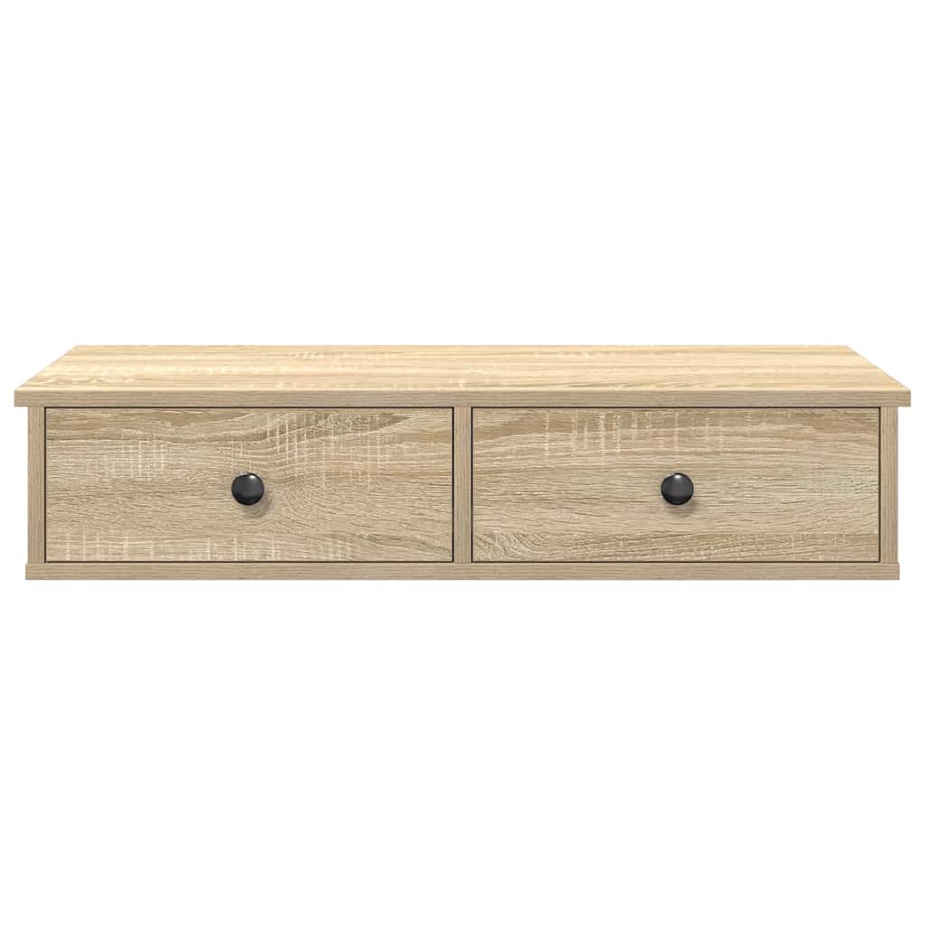 Étagère murale avec tiroirs chêne sonoma bois d'ingénierie - XIOS