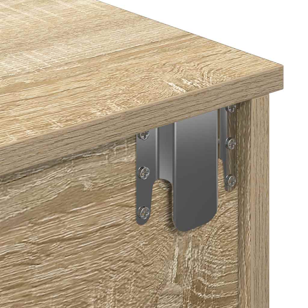 Étagère murale avec tiroirs chêne sonoma bois d'ingénierie - XIOS
