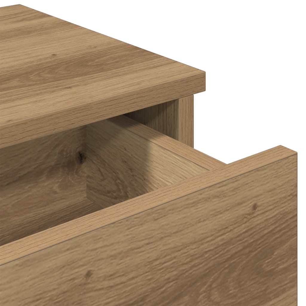 Étagère murale avec tiroirs chêne artisanal bois d'ingénierie - XIOS