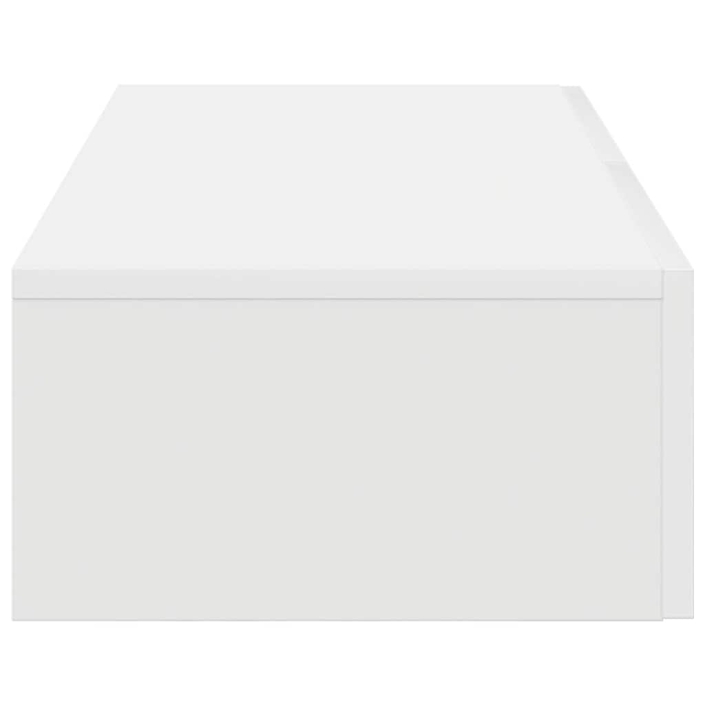 Étagère murale avec tiroirs blanc 80x33x17 cm bois d'ingénierie - XIOS