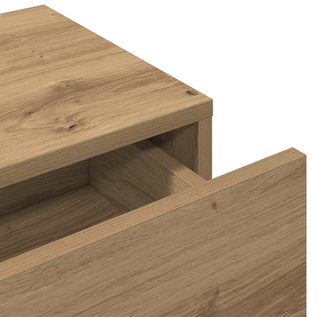 Étagère murale avec tiroirs chêne artisanal bois d'ingénierie - XIOS