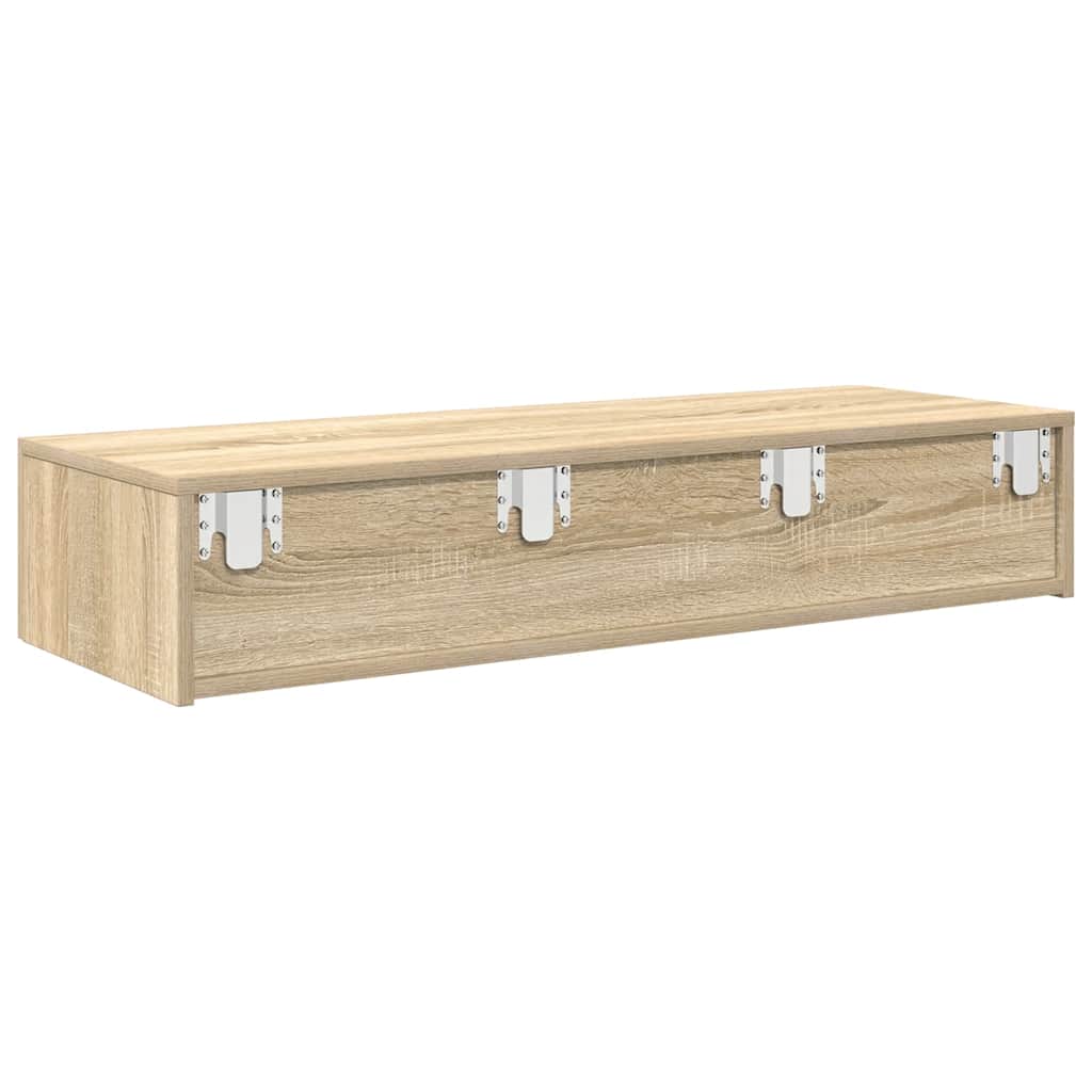 Étagère murale avec tiroirs chêne sonoma bois d'ingénierie - XIOS