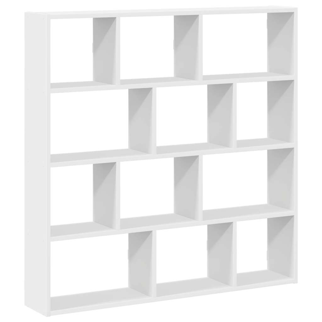Étagère cube murale 12 compartiments blanc bois d'ingénierie - XIOS