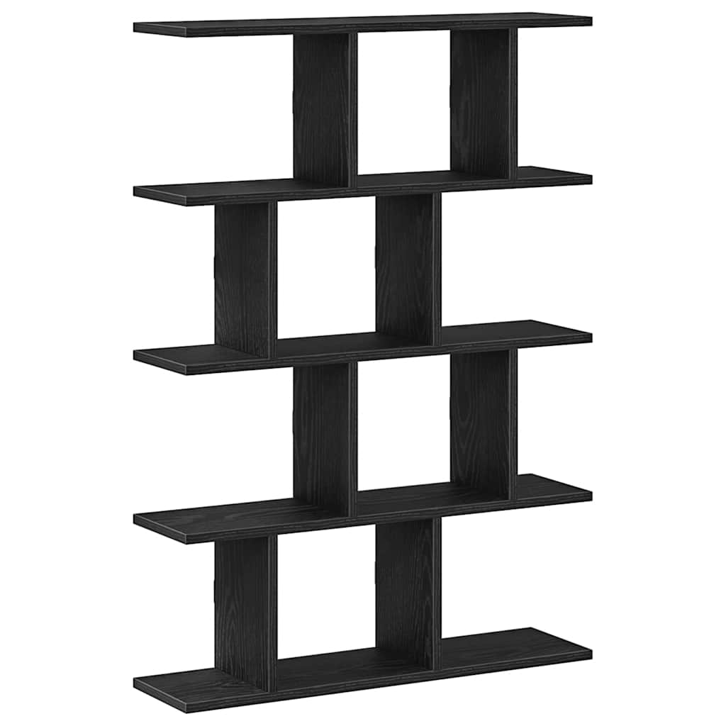 Étagère cube murale 12 compartiments noir bois d'ingénierie - XIOS