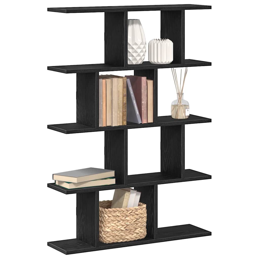 Étagère cube murale 12 compartiments noir bois d'ingénierie - XIOS