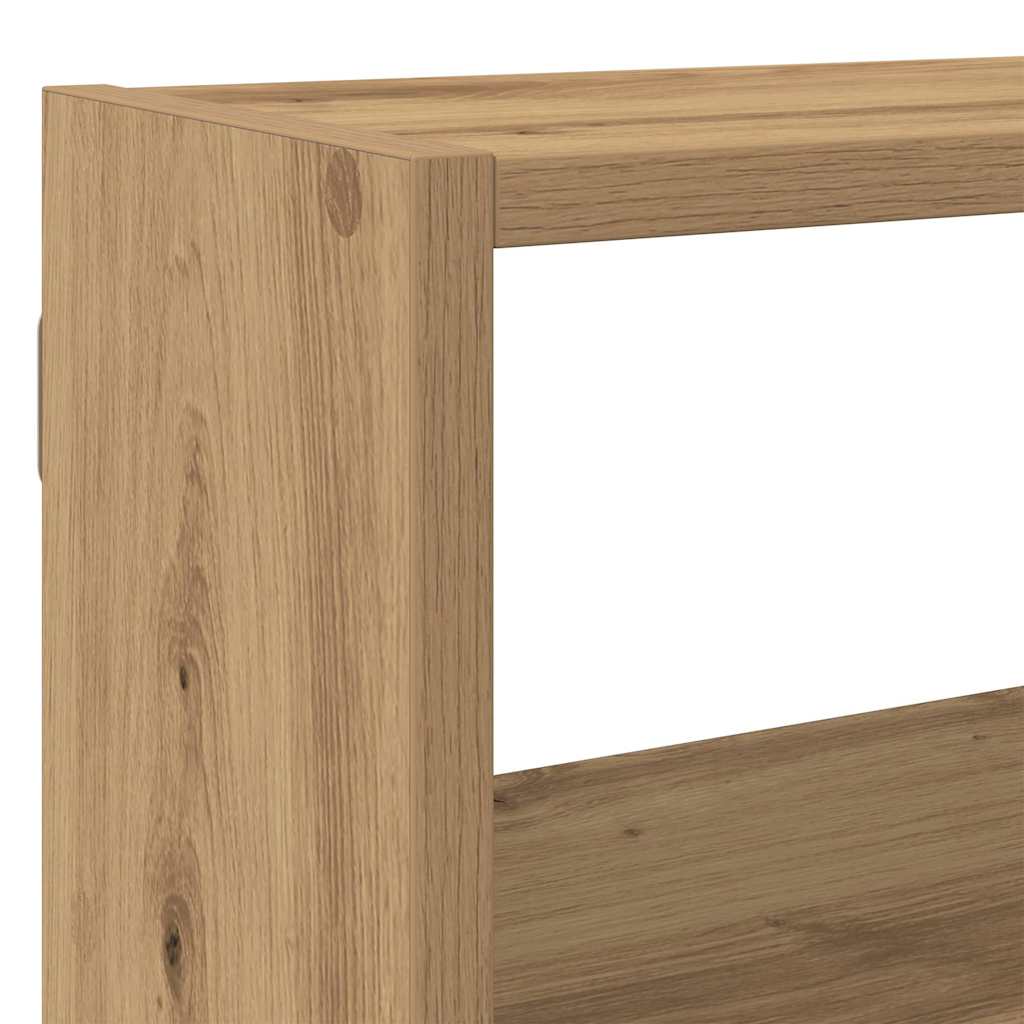 Étagère cube murale 7 compartiments chêne artisanal - XIOS