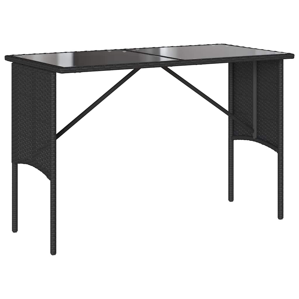 Ensemble à manger de jardin avec coussins 3 pcs Noir - XIOS