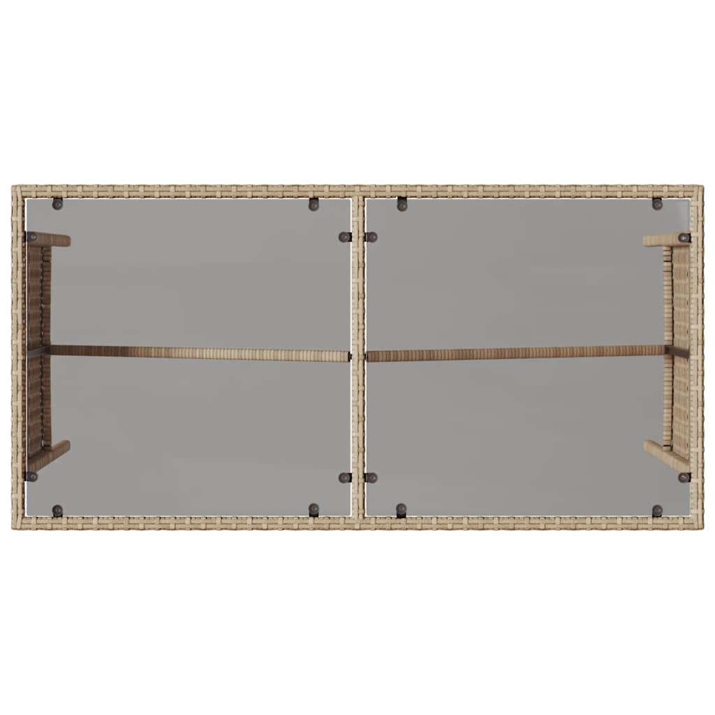 Ensemble à manger de jardin et coussins 3 pcs Beige poly rotin - XIOS