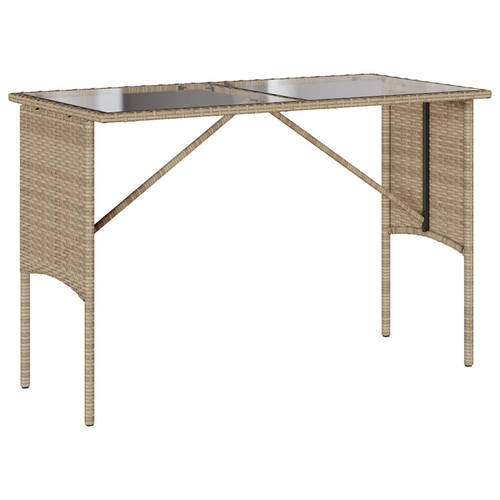 Ensemble à manger de jardin et coussins 3 pcs Beige poly rotin - XIOS