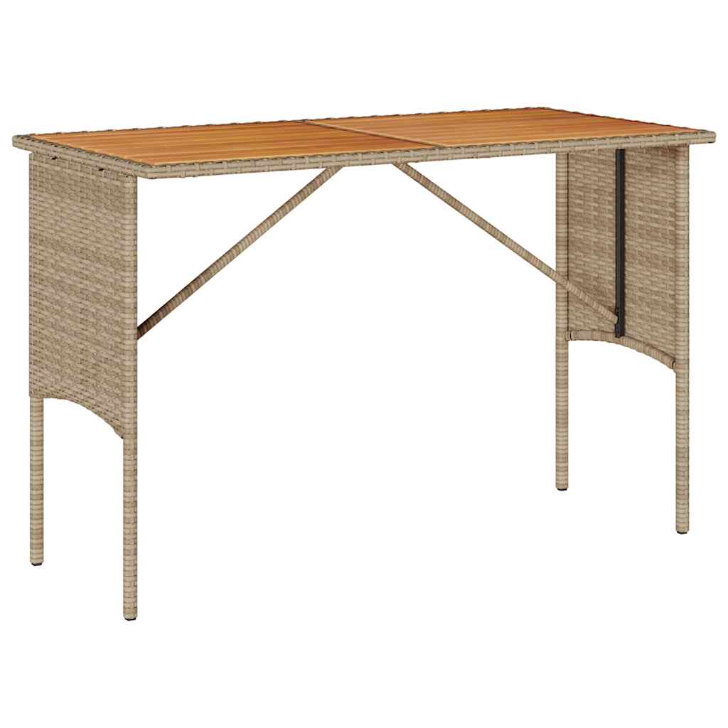 Ensemble de salle à manger de jardin 3 pcs avec coussins beige résine tressée - XIOS