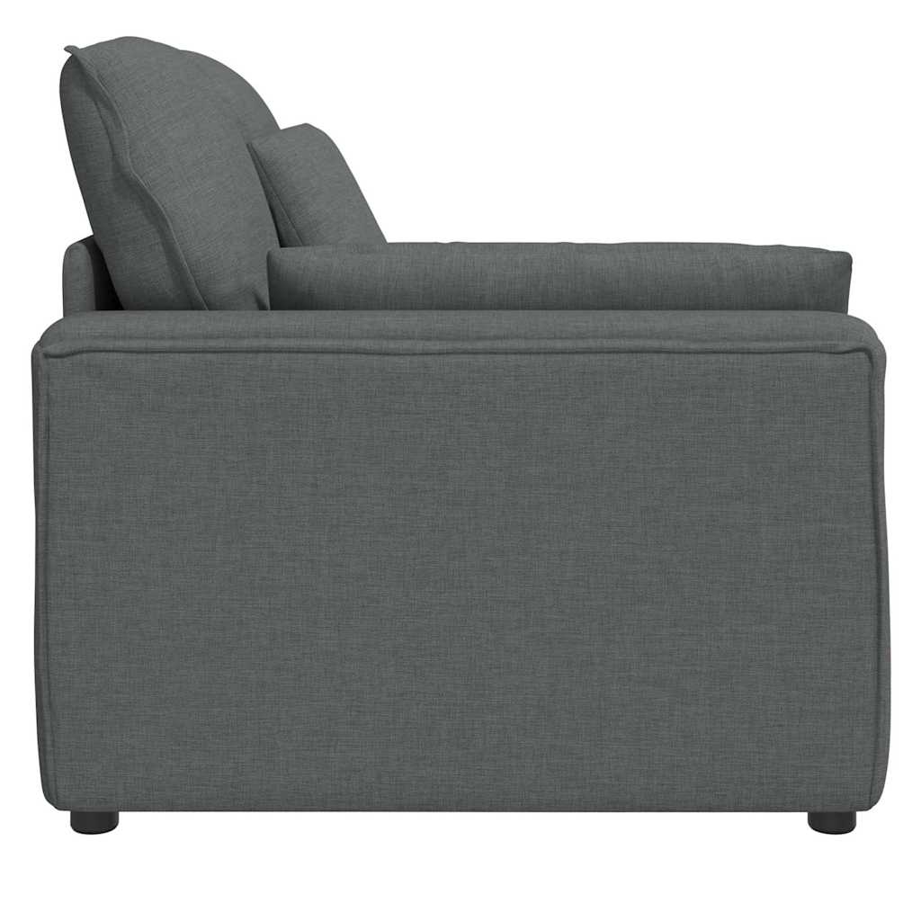 Module d'extrémité d'accoudoir de canapé modulaire avec coussins gris foncé 100 cm - XIOS