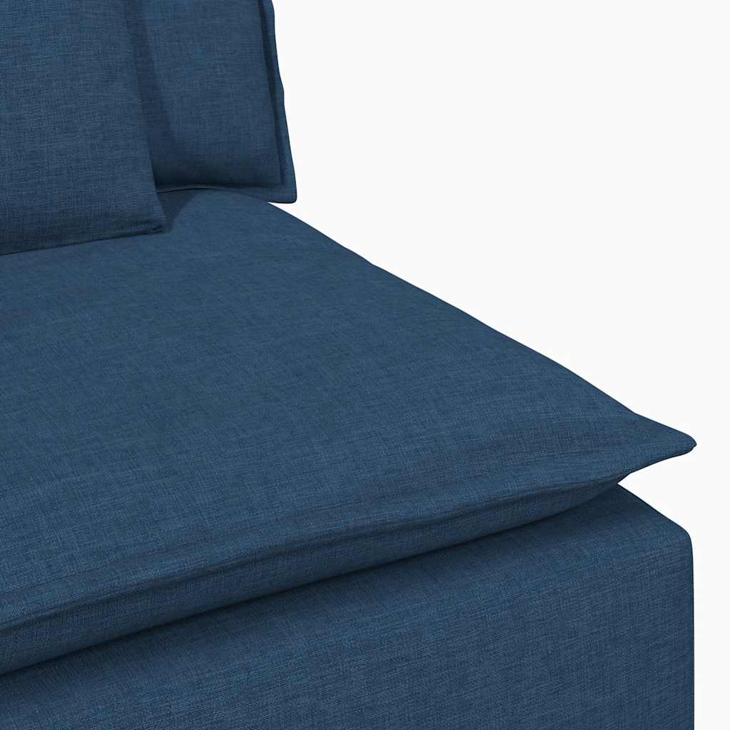 Module d'extrémité d'accoudoir de canapé modulaire avec coussins bleus 100 cm - XIOS