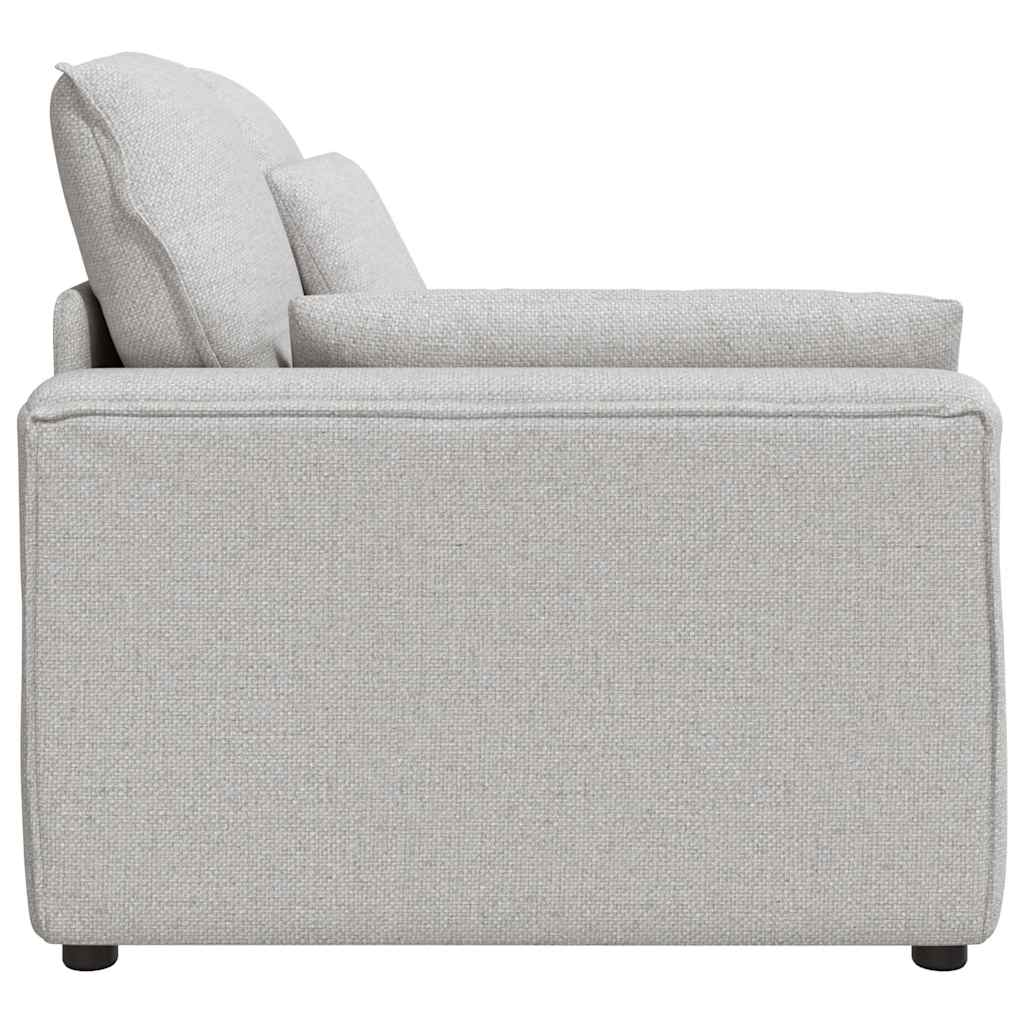 Module d'extrémité d'accoudoir de canapé modulaire avec coussins Gris nuage 100 cm - XIOS