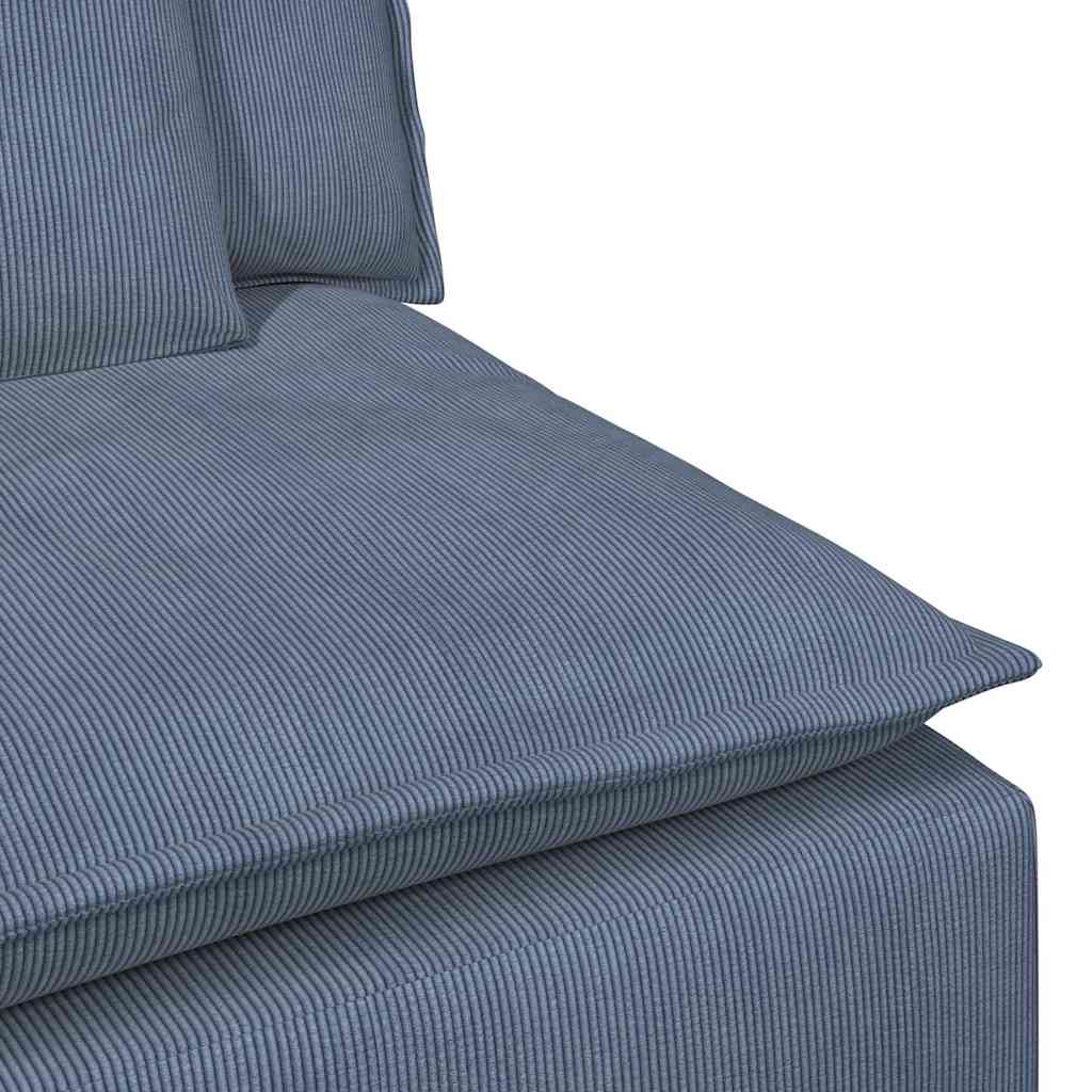 Module d'extrémité d'accoudoir de canapé modulaire avec coussins bleus 100 cm - XIOS