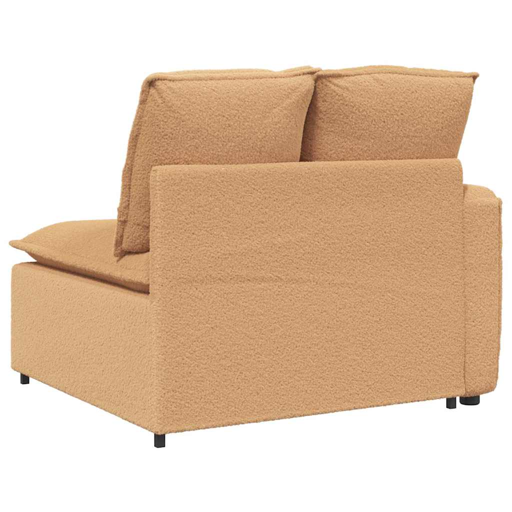 Module d'extrémité d'accoudoir de canapé modulaire avec coussins beige 100 cm - XIOS