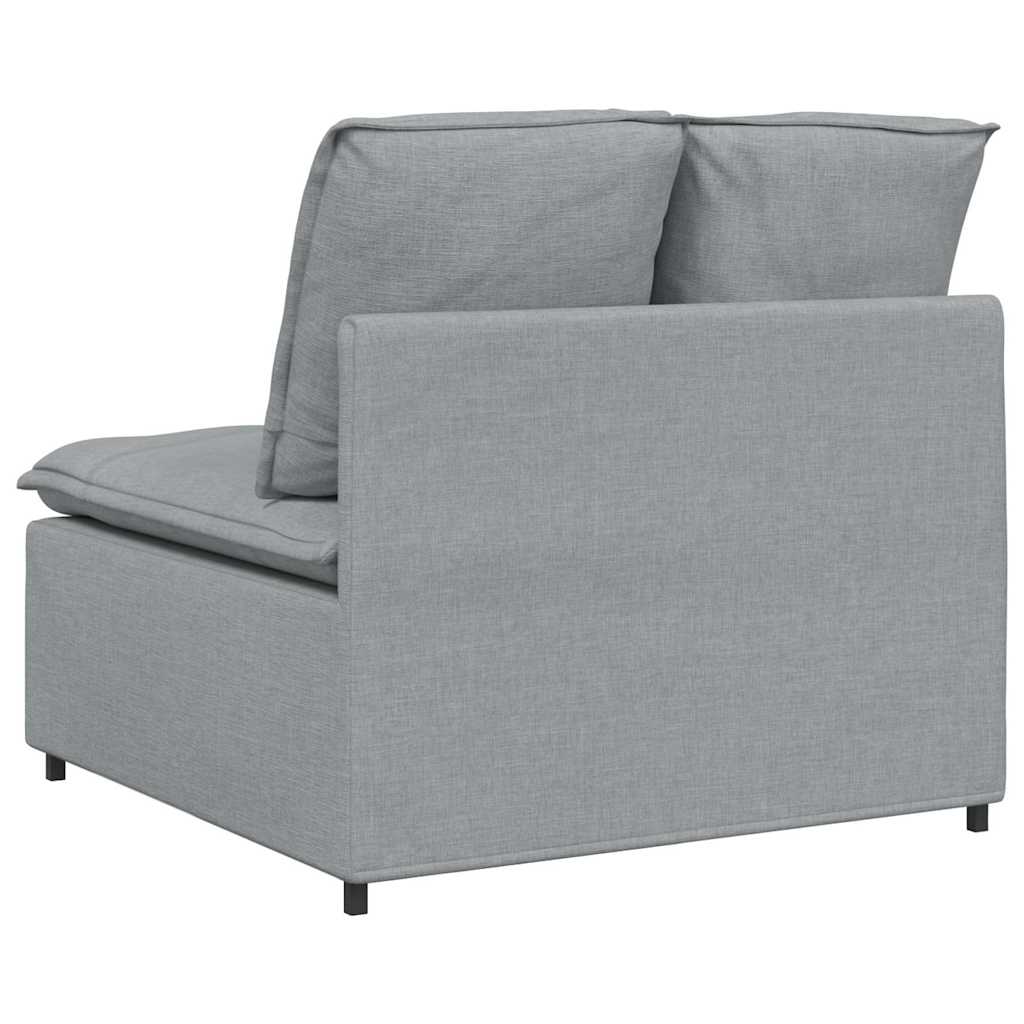 Module central de canapé modulable avec coussins gris clair 100 cm - XIOS