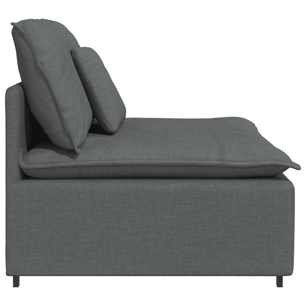Module central de canapé modulaire coussins gris foncé 100 cm - XIOS
