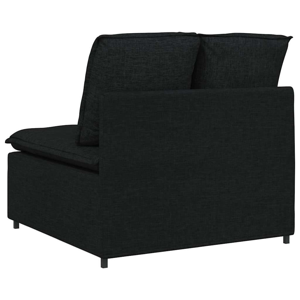 Module central de canapé modulable avec coussins noirs 100 cm - XIOS