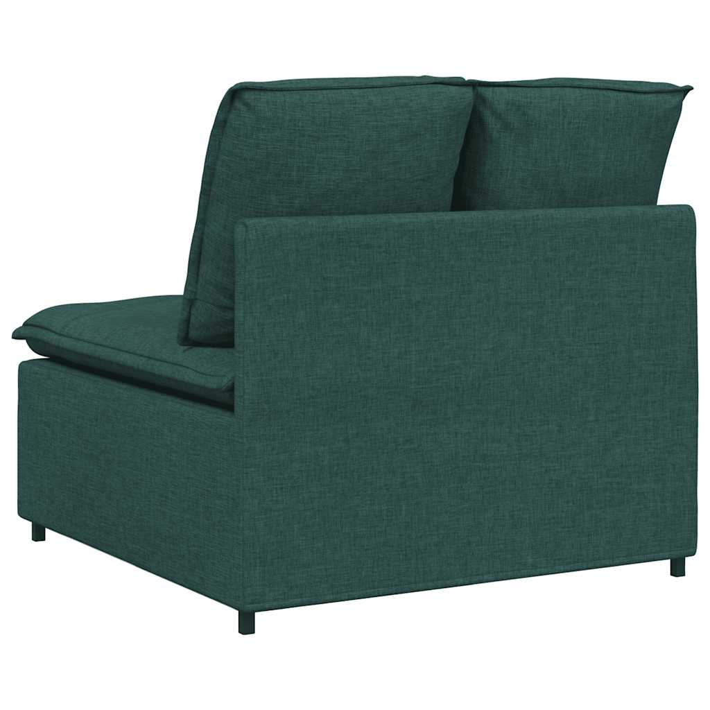 Module central de canapé modulable avec coussins vert foncé 100 cm - XIOS