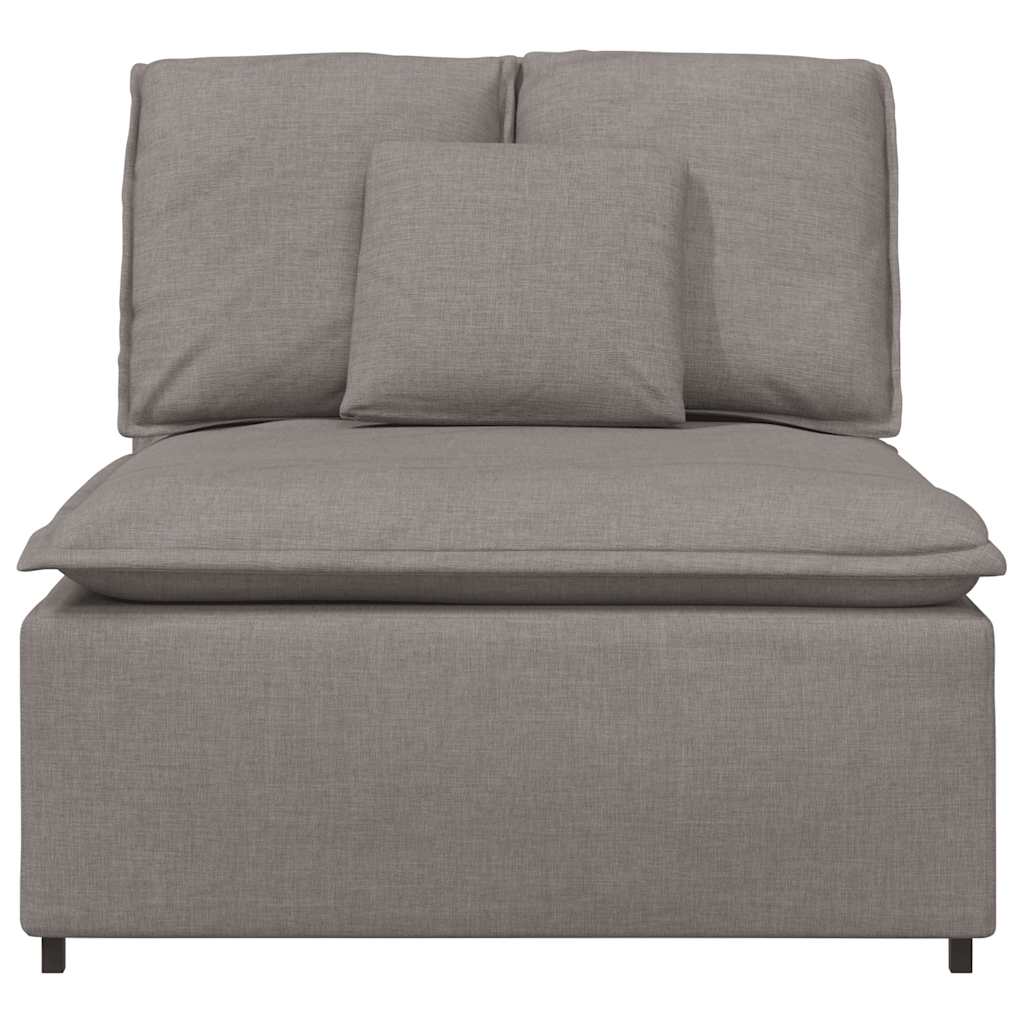 Module central de canapé modulable avec coussins taupe 100 cm - XIOS
