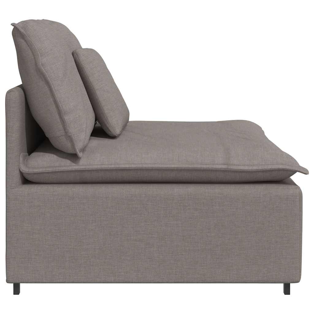 Module central de canapé modulable avec coussins taupe 100 cm - XIOS