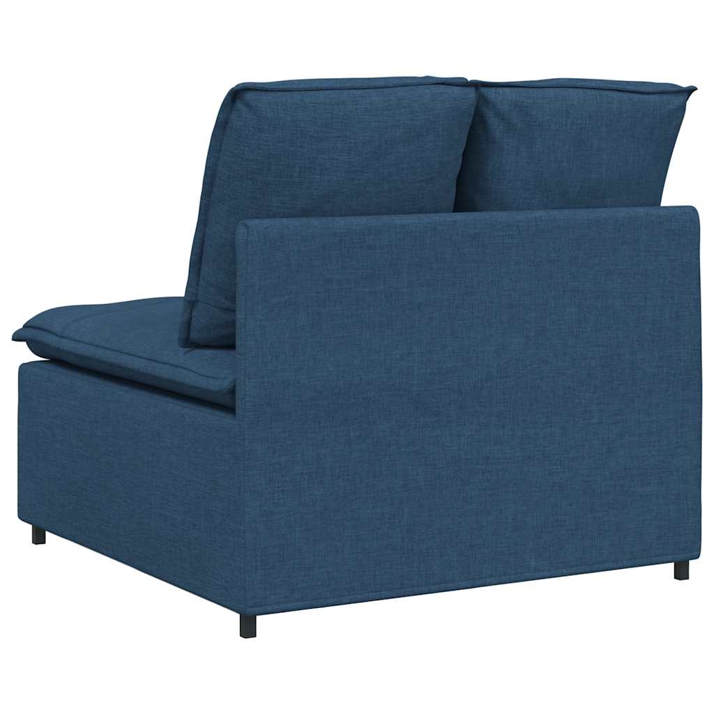 Module central de canapé modulable avec coussins bleus 100 cm - XIOS