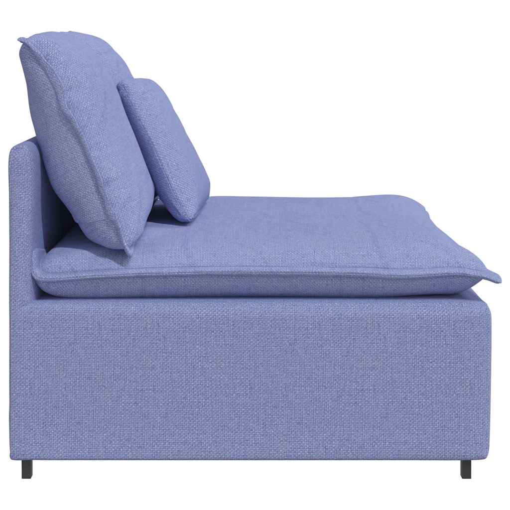 Module central de canapé modulable avec coussins bleu jean 100 cm - XIOS