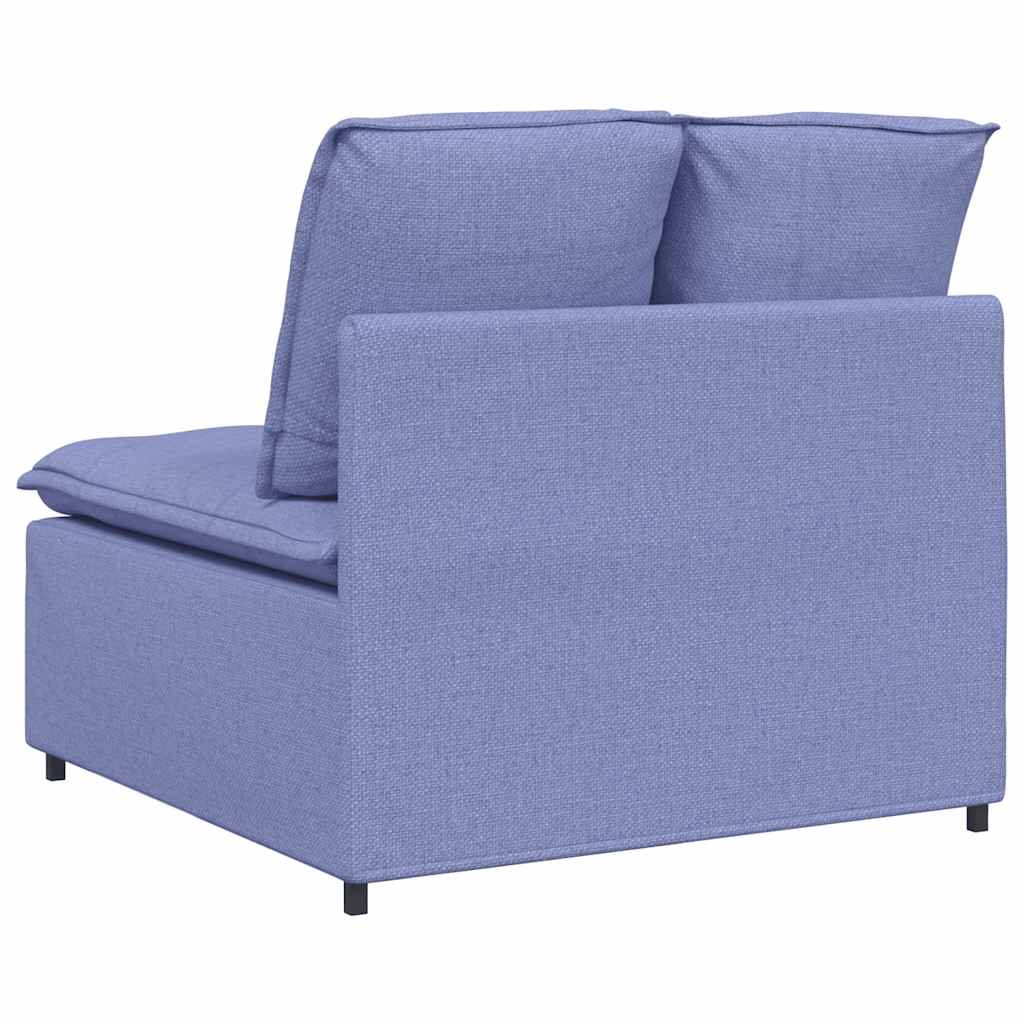 Module central de canapé modulable avec coussins bleu jean 100 cm - XIOS