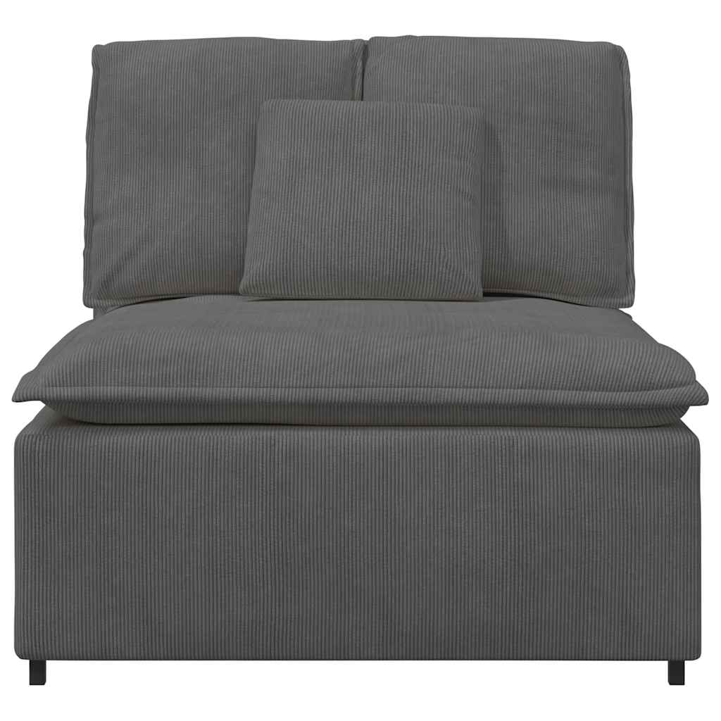 Module central de canapé modulable avec coussins gris foncé 100 cm - XIOS