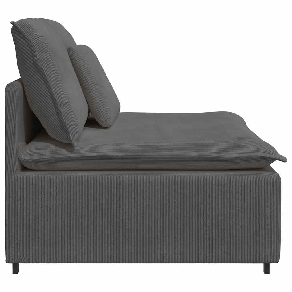 Module central de canapé modulable avec coussins gris foncé 100 cm - XIOS