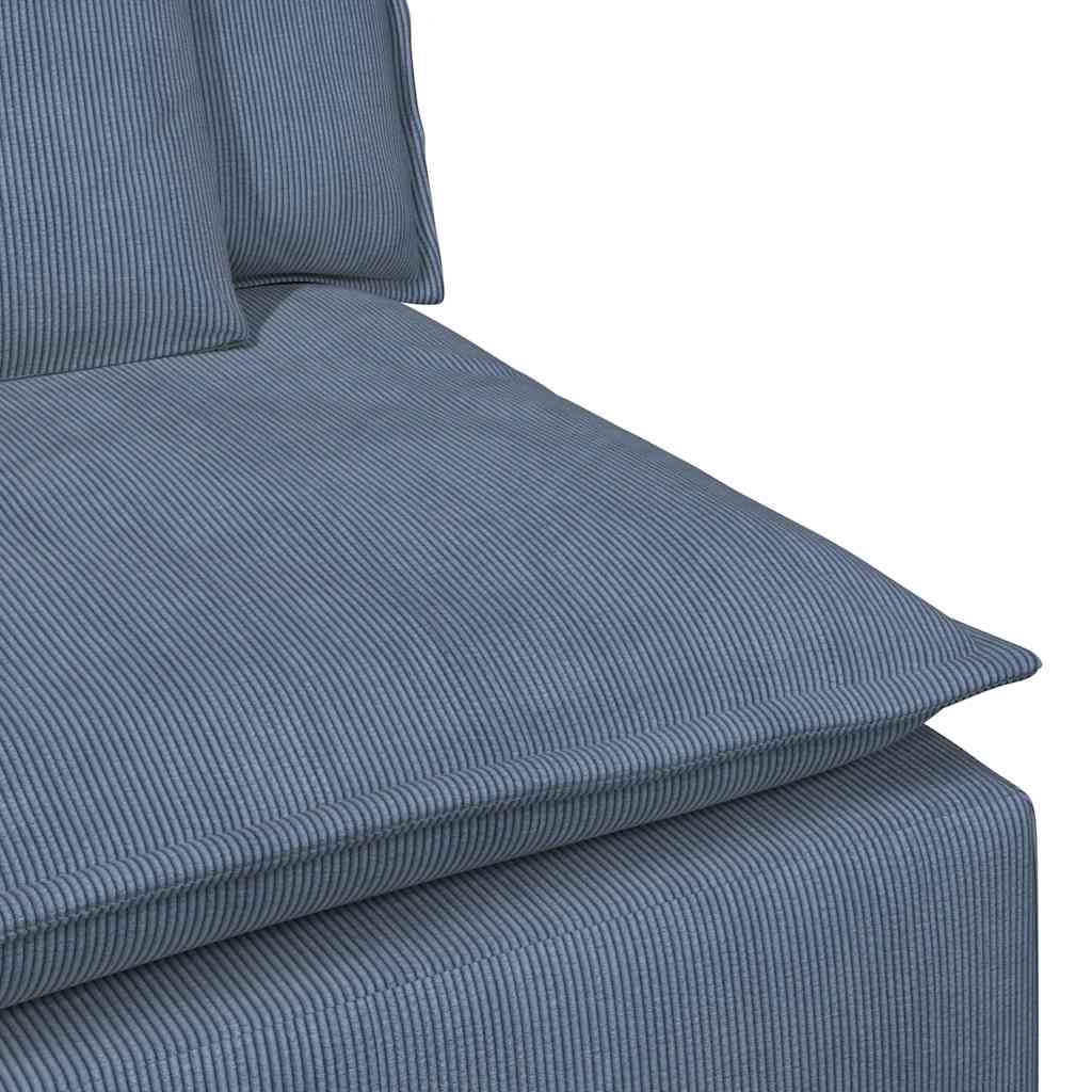 Module central de canapé modulable avec coussins bleus 100 cm - XIOS